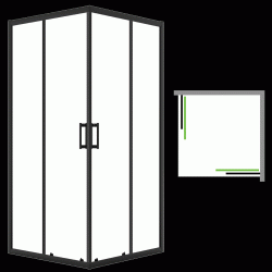Laveo - Desna - čtvercový sprchový kout 80x80 cm (JKD_786K)
