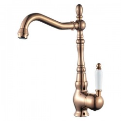 Laveo - Evora - stojánková dřezová baterie L , měď (BAE_865D)
