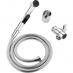 Laveo - Fen - Sprchová souprava s bidetovou sprškou s přepínačem, chrom (NAF_01PD)