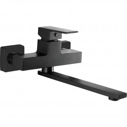 Laveo - Kvadrato - dřezová baterie nástěnná, černá (BLQ_780D)