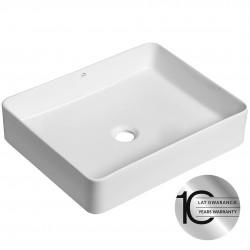 Laveo - Kvadrato - keramické umyvadlo na desku 47x36 (VUK_6247)