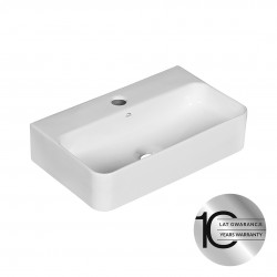 Laveo - Kvadrato - keramické umyvadlo na desku/stěnu (VUK_6145)