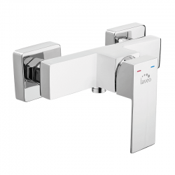 Laveo - Kvadrato - nástěnná sprchová baterie bez příslušenství, chrom (BLQ_040D)