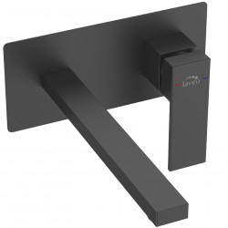 Laveo - Kvadrato - umyvadlová baterie podomítková, černá (BLQ_722P)