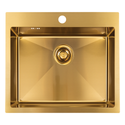 Laveo - Malawi - dřez 50x58 cm, 1-komora, zlatý (SLM_G10T)