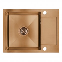 Laveo - Marmara - dřez 44x57 cm, 1-komora s odkapávačem, měď (SAM_813T)