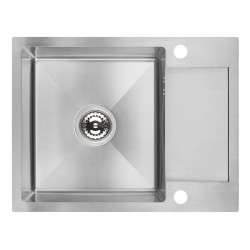 Laveo - Marmara - dřez 44x57 cm, 1-komora s odkapávačem, nerez (SAM_013T)