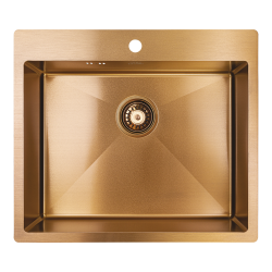 Laveo - Marmara - dřez 51x59 cm, 1-komora, měď (SAM 810T)