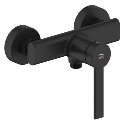 Laveo - Pinar - nástěnná sprchová baterie bez příslušenství, černá (BAW_740D)
