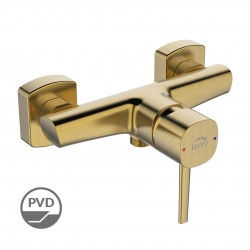 Laveo - Pola - nástěnná sprchová baterie bez příslušenství, kartáčované zlato (BAP_G40B)