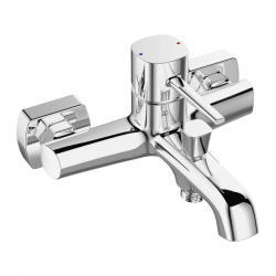 Laveo - Pola - nástěnná vanová baterie bez příslušenství, chrom (BAP_010D)