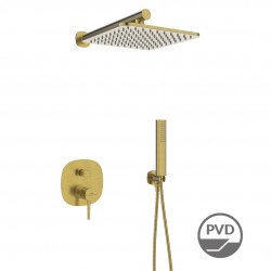 Laveo - Pola - podomítková sprchová baterie s příslušenstvím, zlato (BAP_G0PB)