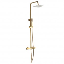 Laveo - Pola - sprchový sloup termostatický, zlato (PLA_G0TD)