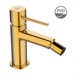 Laveo - Pola - stojánková bidetová baterie s výpustí, zlato (BAP_G32D)