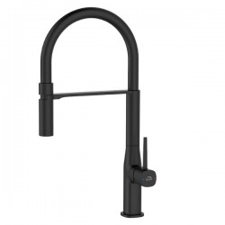 Laveo - Pola - stojánková dřezová baterie U, černá (BAP_B78D)