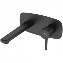 Laveo - Pola - umyvadlová baterie podomítková, černá (BAP_722P)