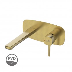 Laveo - Pola - umyvadlová baterie podomítková, kartáčované zlato (BAP_G2PB)