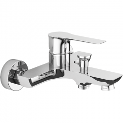 Laveo - Raila - nástěnná vanová baterie bez příslušenství, chrom (BLL_010D)