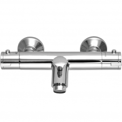 Laveo - Termico - termostatická nástěnná vanová baterie bez příslušenství, chrom (BAT_01TD)