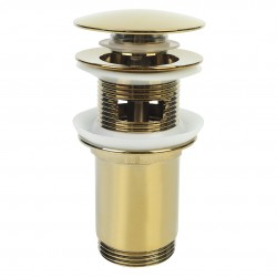 Laveo - Vypouštěcí zátka Click-Clack universální, zlatý (CKK_G2R3)