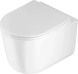 LaVilla WC mísa závěsná JASMIN RIMLESS /VÍROVÉ SPLACH/ TORNADO - set včetně sedátka SLIM softclose (CDJD6ZPW)