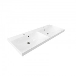 MEREO - Bino, koupelnová skříňka s umyvadlem z litého mramoru 121 cm, bílá (CN663M)