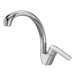 Mereo Dřezová stojánková mimoúrovňová baterie, Pego s ramínkem nad pákou, výška 240 mm, chrom (CB20103P)