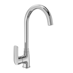Mereo Dřezová stojánková mimoúrovňová baterie, Pego,  s ramínkem nad pákou, výška 346 mm, chrom (CB20104P)