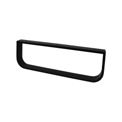 Mereo Držák ručníků černý pod nábytkovou desku - oblý (CN103DB)