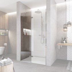 Mereo Fixní sklo, Novea, 35,50 cm, chrom ALU, sklo Čiré, L/P provedení (CK10311PD)