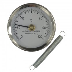 MEREO - Klum Bimetalový teploměr příložný DN 63, 0 - 120 °C (PR3056)