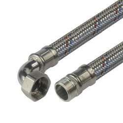 MEREO - Klum Hadice připojovací nerez 24x34, MxF, 1