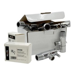 MEREO - Klum Kohout rohový, s keramickou kartuší, bez filtru,  pochr. mosaz, 1/2