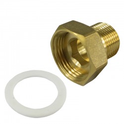 MEREO - Klum Půlšroubení s plochým těsněním, 1/2“ x 3/4“ (CR6P)