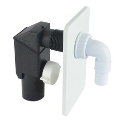 MEREO - Klum Sifon pračkový podomítkový o 40/50 mm, bílý, plast (PR7010C)