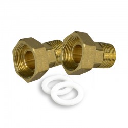 MEREO - Klum Šroubení k vodoměru s těsněním - 2 ks, 1/2