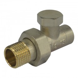 MEREO - Klum Šroubení radiátorové uzavíratelné, přímé, pájecí, 1/2