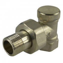 MEREO - Klum Šroubení radiátorové uzavíratelné, rohové, 1/2