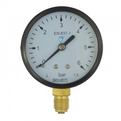 MEREO - Klum Tlakoměr 100 mm, 0 - 4bar, spodní vývod 1/2