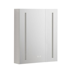 Mereo Koupelnová galerka 60 cm, zrcadlová skříňka, stříbrná (CN190)