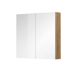 Mereo Koupelnová galerka 80 cm, zrcadlová skříňka, dub Riviera (CN717GRN)