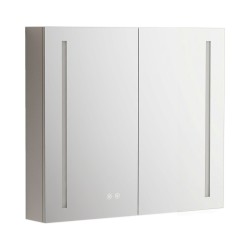 Mereo Koupelnová galerka 80 cm, zrcadlová skříňka, stříbrná (CN191)