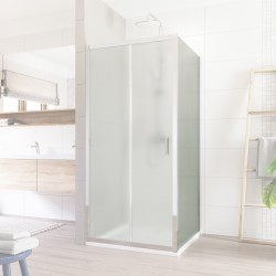 Mereo Lima pevný díl k pivotovým a dvoudílným zasunovacím dveřím, 80x190 cm, sklo Point (CK10102K)