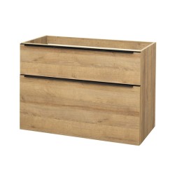 Mereo Mailo, koupelnová skříňka 100 cm, dub Riviera, černé madlo (CN522SBN)