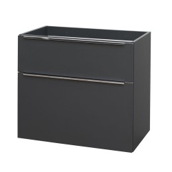 Mereo Mailo, koupelnová skříňka 80cm, antracit, elox AL madlo (CN531SN)