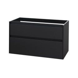 Mereo Opto, koupelnová skříňka 100 cm, černá (CN942SN)