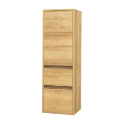 Mereo Opto koupelnová skříňka vysoká 125 cm, levé otevírání, dub Riviera (CN924LN)