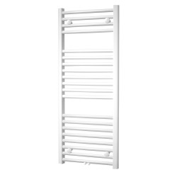 Mereo Otopný žebřík, rovný, 450x1330 mm, bílý, středové připojení (MT02S)