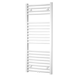 Mereo Otopný žebřík, rovný, 600x1850 mm, bílý, středové připojení (MT14S)