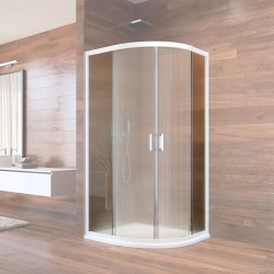 Mereo Pevný díl skleněný s profilem chrom a těsněním pro CK608B..K, 100x100x190cm, Point (CKND04K2)